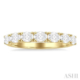 1 Ctw East-West Oval Cut Diamond Fashion Band in 14K Yellow Gold